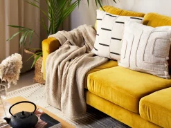 Coperta MIRGE 125 x 150 cm Beige sabbia