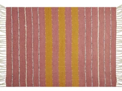 Coperta NAIKHU Cotone 130 x 170 cm Rosso chiaro