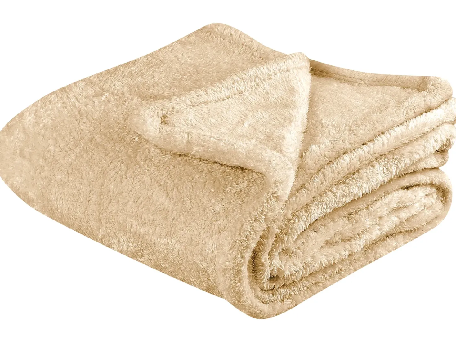 Coperta NAMDU 125 x 150 cm Beige sabbia