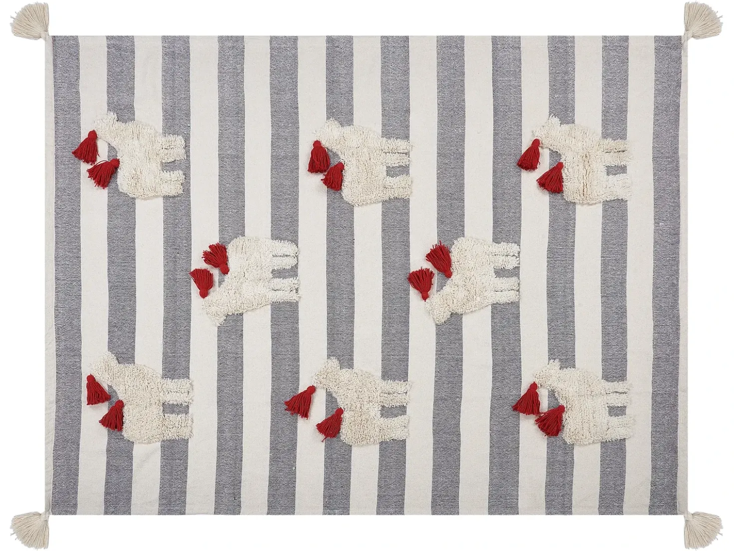 Coperta NAMTAR Cotone 125 x 150 cm Bianco