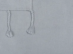 Coperta NAZILLI Cotone 125 x 150 cm Grigio chiaro