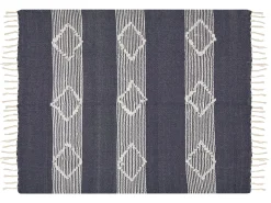 Coperta NEMLI Tessuto 130 x 150 cm Blu scuro