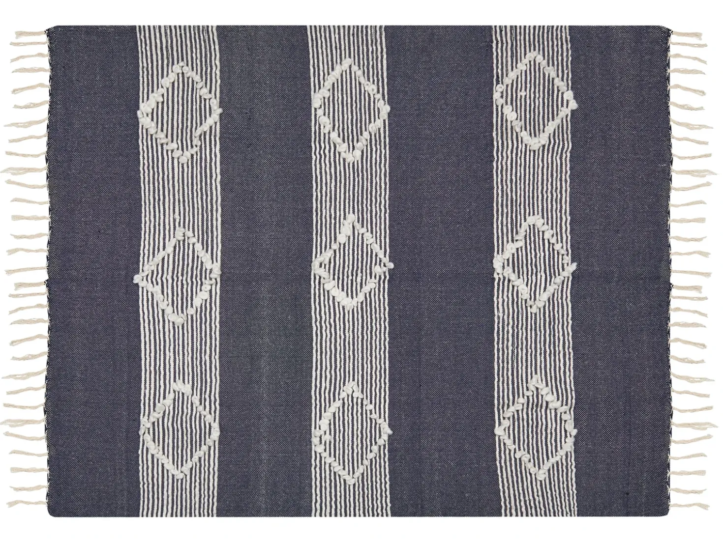 Coperta NEMLI Tessuto 130 x 150 cm Blu scuro