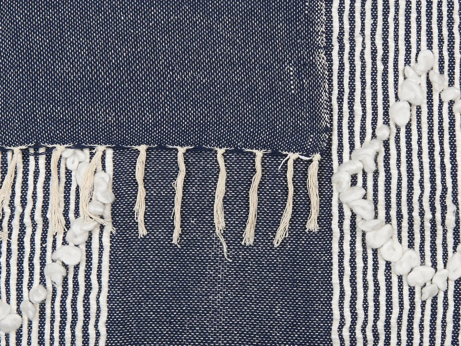 Coperta NEMLI Tessuto 130 x 150 cm Blu scuro
