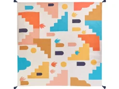 Coperta per picnic KAMBAR 200 x 200 cm Multicolore