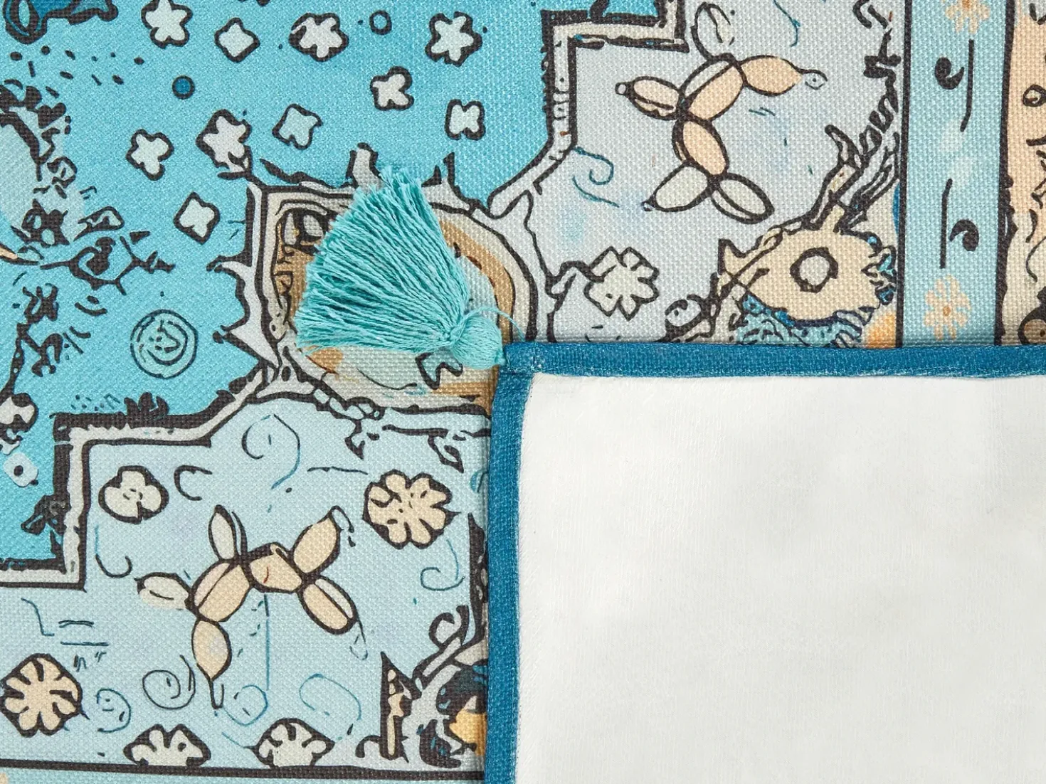 Coperta per picnic KOTLA 200 x 200 cm Blu