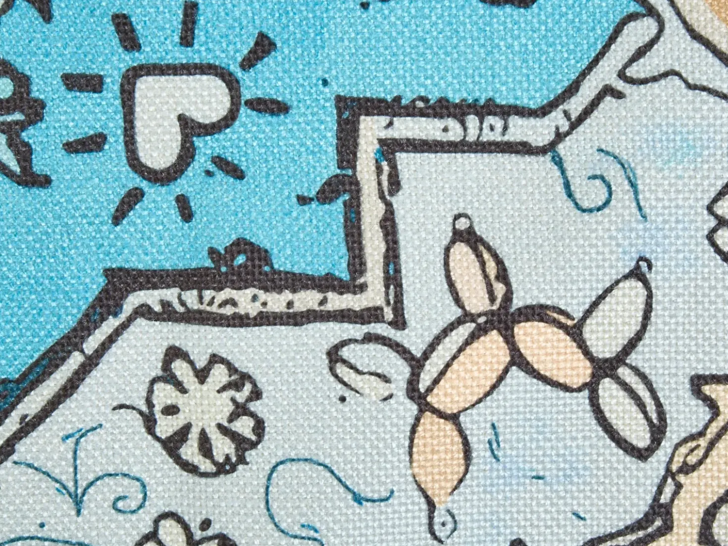 Coperta per picnic KOTLA 200 x 200 cm Blu