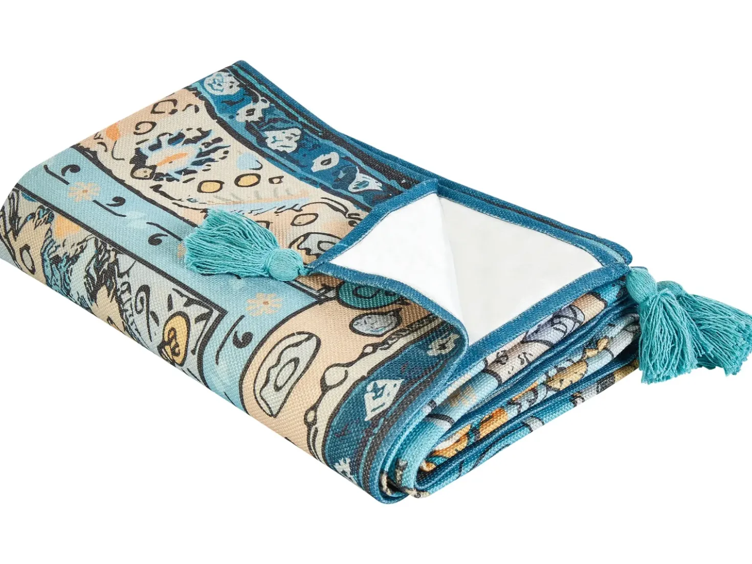Coperta per picnic KOTLA 200 x 200 cm Blu