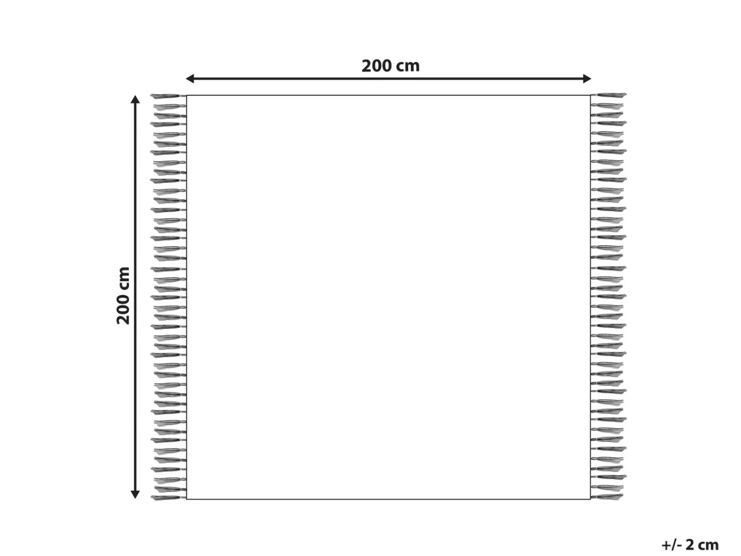 Coperta per picnic MOUZA 200 x 200 cm Beige