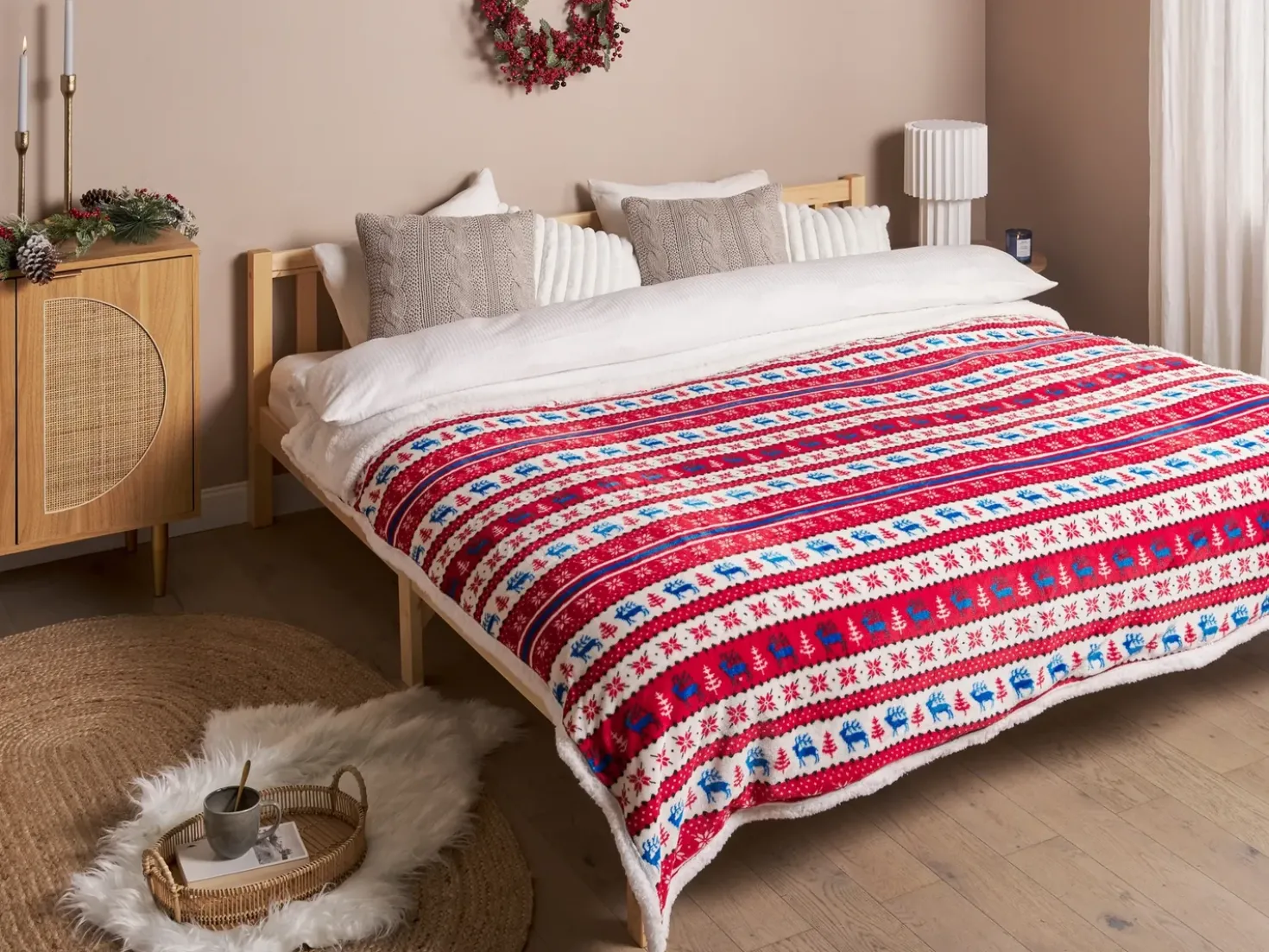 Coperta REKA 200 x 220 cm Rosso