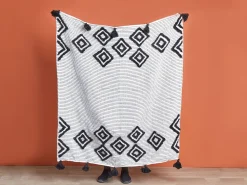 Coperta SAATLI 130 x 150 cm Bianco