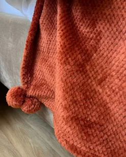 Coperta SAITLER 200 x 220 cm Marrone dorato