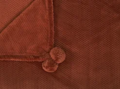 Coperta SAITLER 200 x 220 cm Marrone dorato