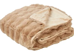 Coperta SALKA Finta pelliccia 150 x 200 cm Marrone