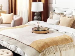 Coperta SALME Tessuto 130 x 170 cm Beige