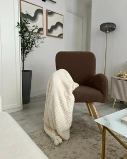 Coperta SAMUR 150 x 200 cm Bianco sporco