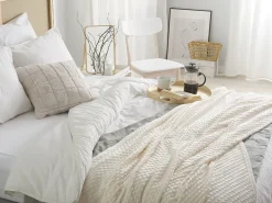Coperta SAMUR 150 x 200 cm Bianco sporco