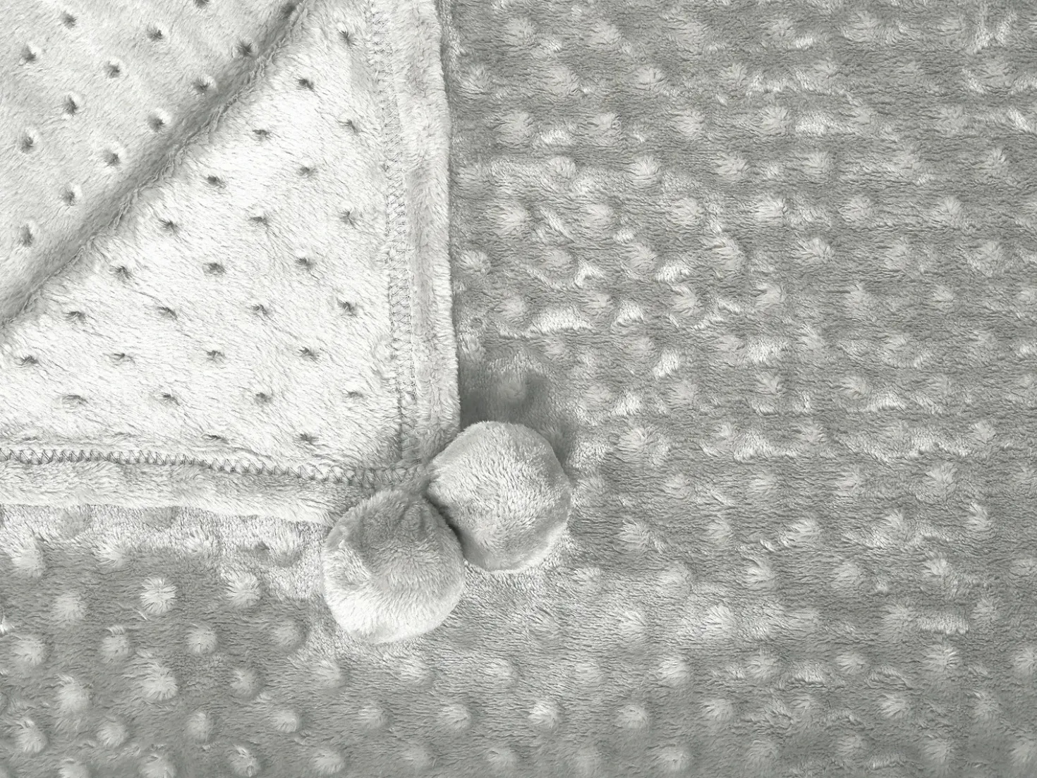 Coperta SAMUR 200 x 220 cm Grigio chiaro