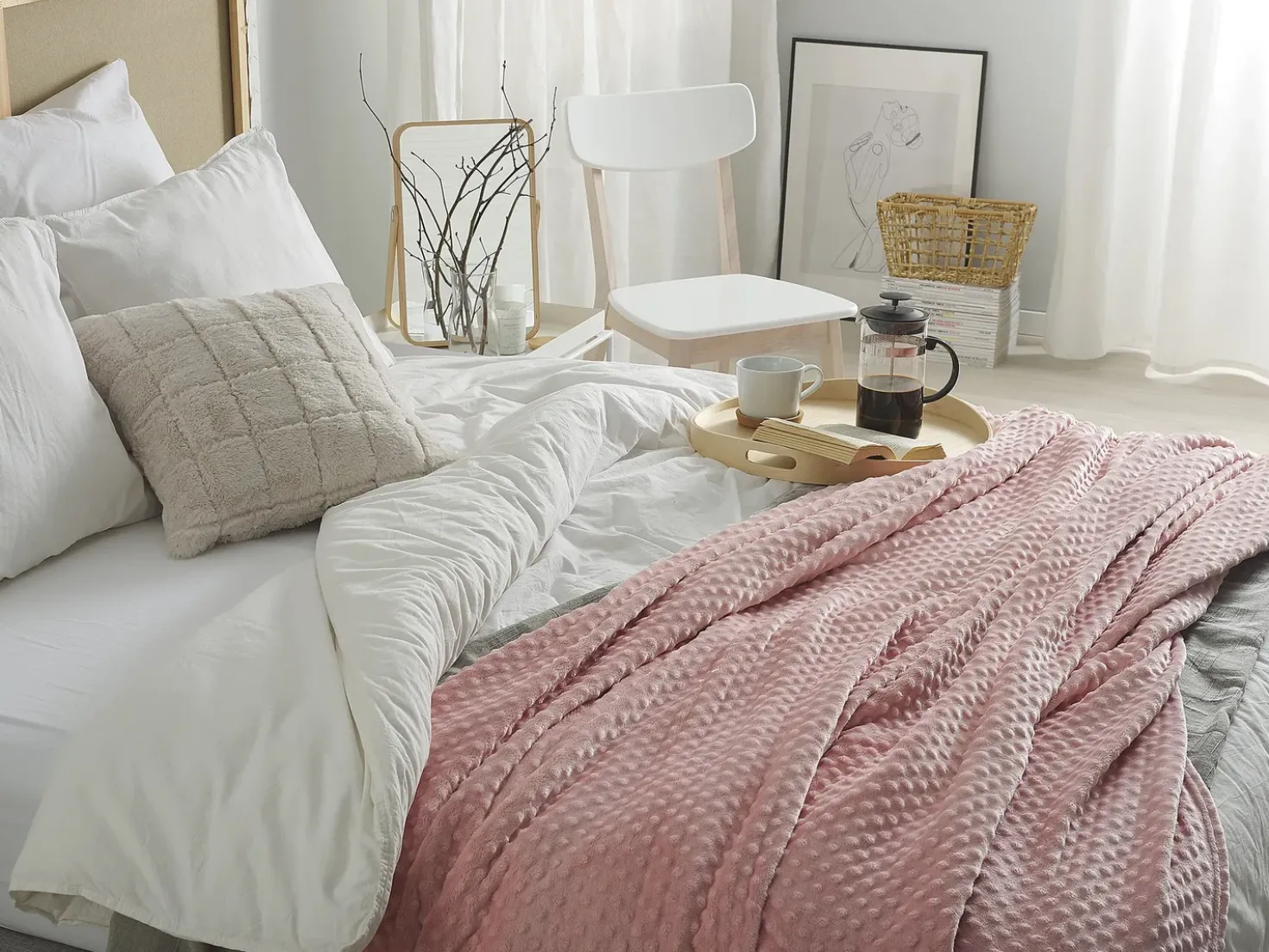 Coperta SAMUR 200 x 220 cm Rosa