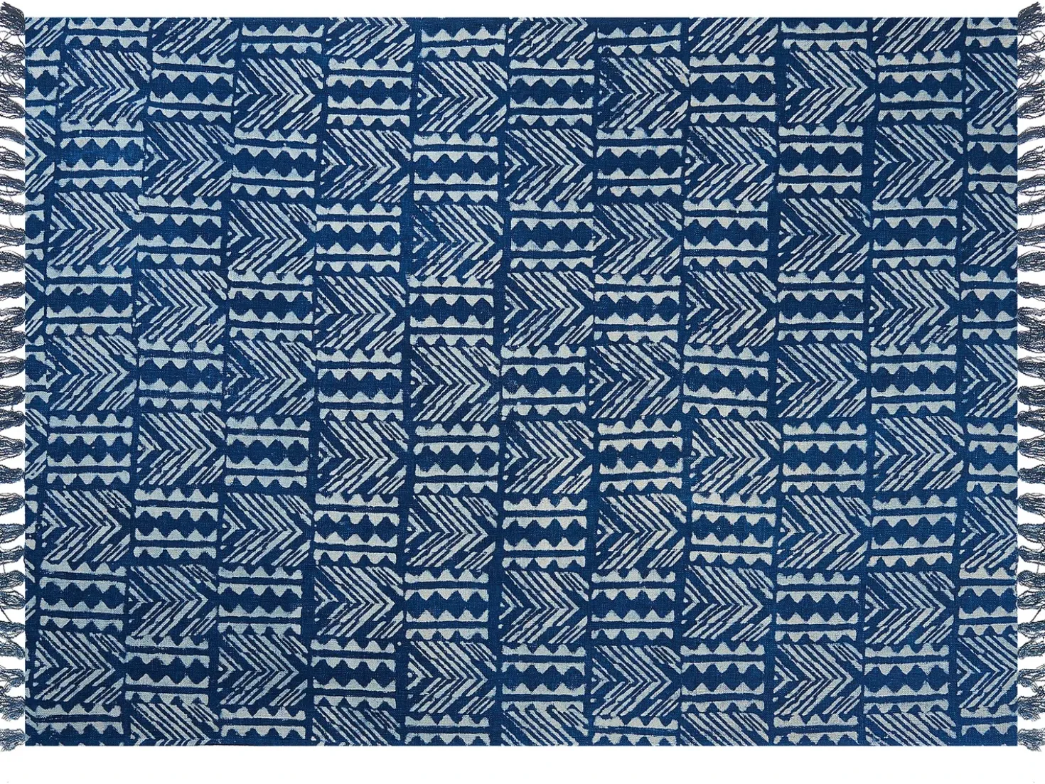 Coperta SHIVPURI Cotone 130 x 180 cm Blu