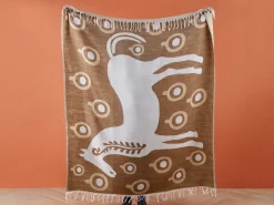 Coperta SIDDHA Tessuto 130 x 170 cm Marrone