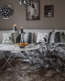 Coperta TADDART Tessuto 180 x 220 cm Marrone