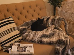 Coperta TADDART Tessuto 180 x 220 cm Marrone