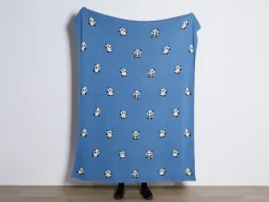 Coperta TALOKAN Cotone 130 x 170 cm Blu