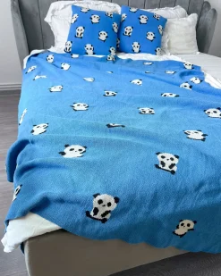 Coperta TALOKAN Cotone 130 x 170 cm Blu