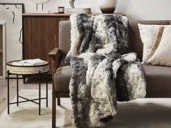 Coperta TAZA Tessuto 180 x 220 cm Grigio