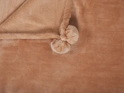 Coperta TERKE 200 x 220 cm Marrone chiaro