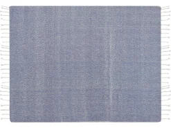 Coperta TILMI Cotone 130 x 160 cm Blu