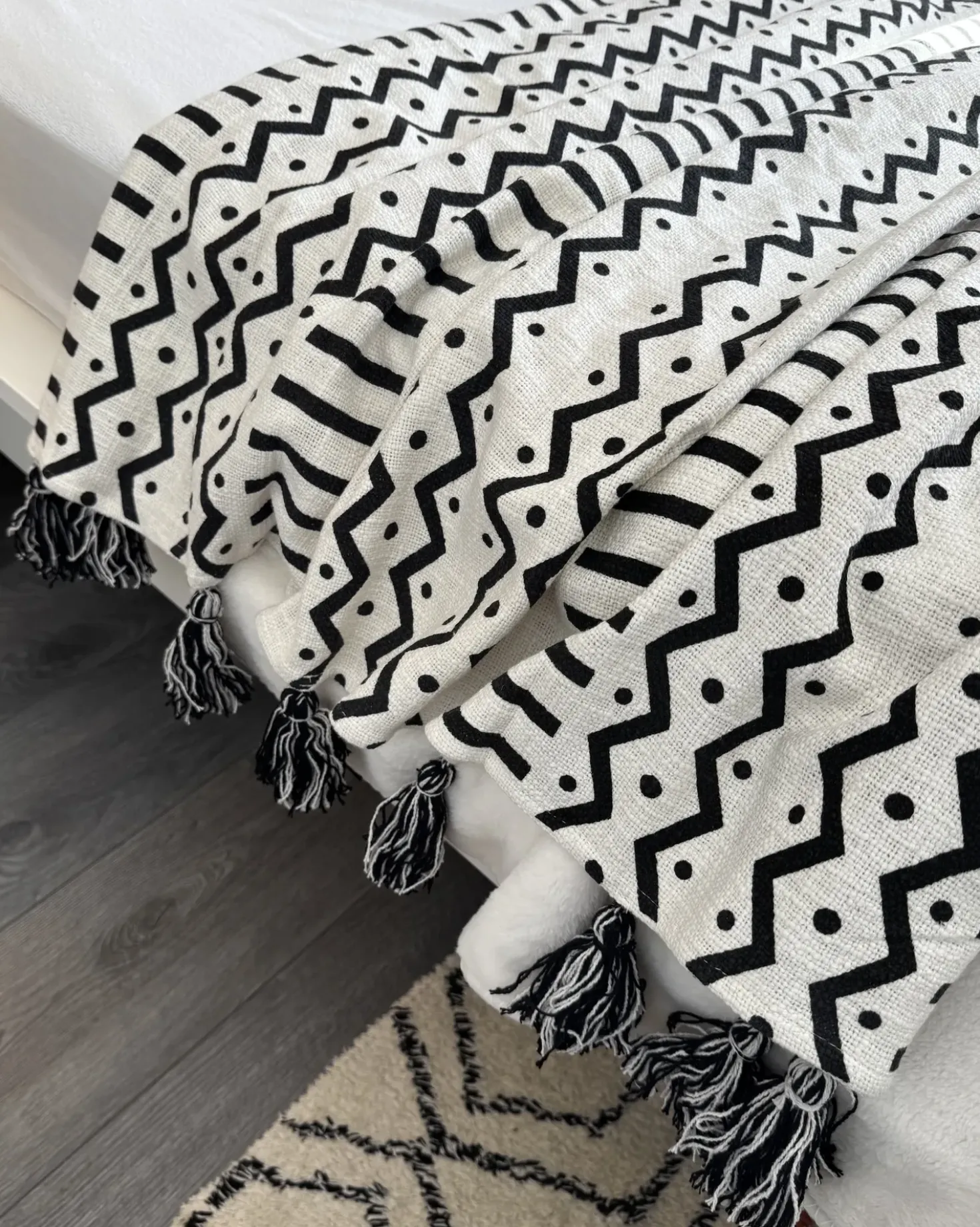 Coperta UNNAO Cotone 130 x 180 cm Bianco