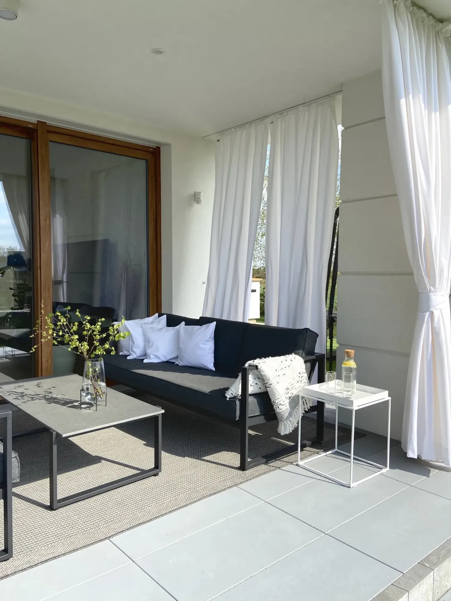Coperta YAMALAK Tessuto 130 x 150 cm Grigio chiaro