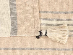 Coperta YARSELI Cotone 130 x 170 cm Beige