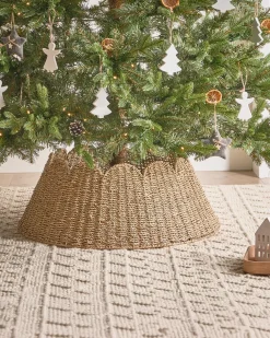 Copri base per albero di Natale GIVRE Alghe marine Naturale 67 cm