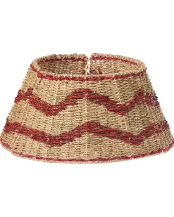 Copri base per albero di Natale HIVER Alghe marine Rosso 51 cm