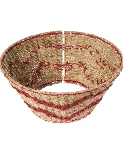Copri base per albero di Natale HIVER Alghe marine Rosso 51 cm