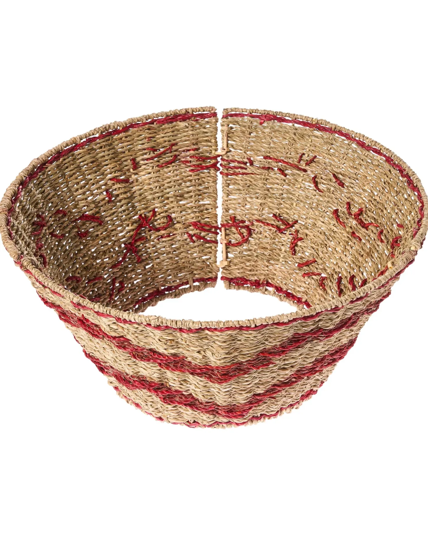 Copri base per albero di Natale HIVER Alghe marine Rosso 51 cm