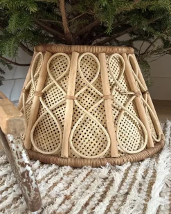 Copri base per albero di Natale AVENT Rattan Naturale 50 cm