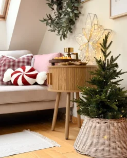 Copri base per albero di Natale FLOCON Rattan Marrone chiaro 47 cm
