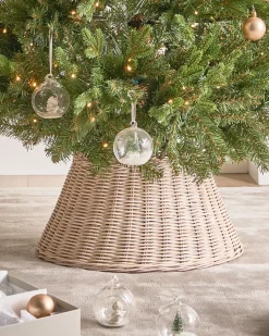 Copri base per albero di Natale FLOCON Rattan Marrone chiaro 47 cm