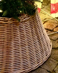 Copri base per albero di Natale FLOCON Rattan Marrone chiaro 47 cm