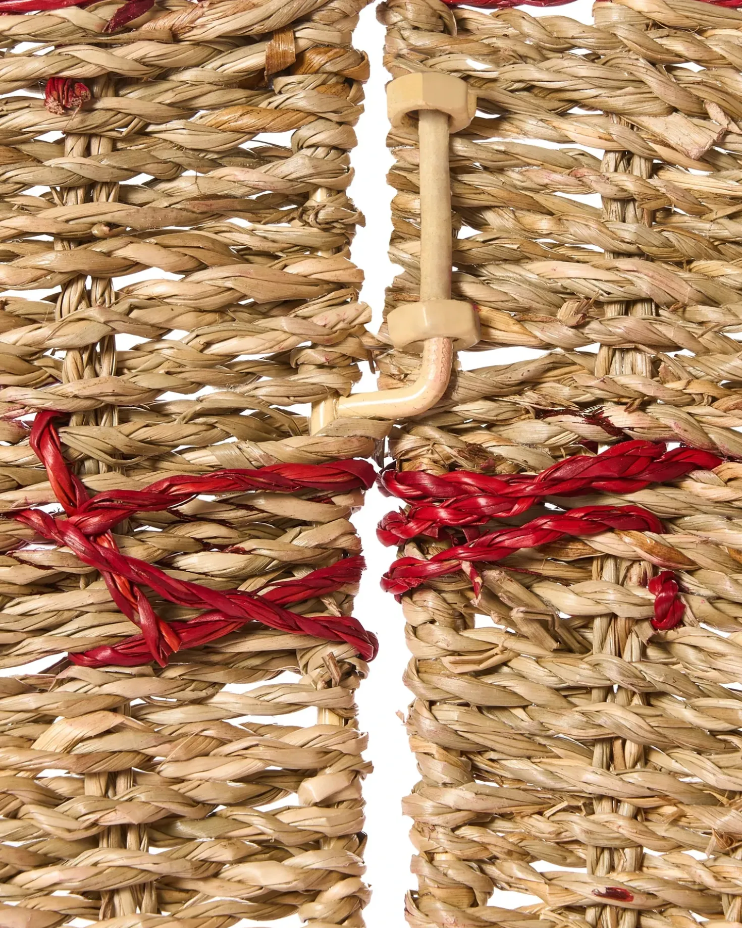 Copri base per albero di Natale GLACE Alghe marine Rosso 60 cm
