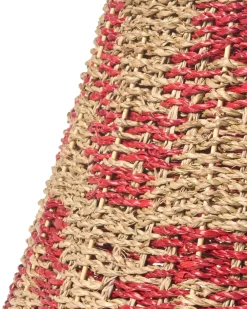 Copri base per albero di Natale GLACE Alghe marine Rosso 60 cm