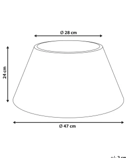 Copri base per albero di Natale FLOCON Rattan Naturale 47 cm