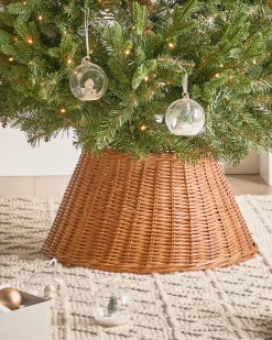Copri base per albero di Natale FLOCON Rattan Naturale 47 cm