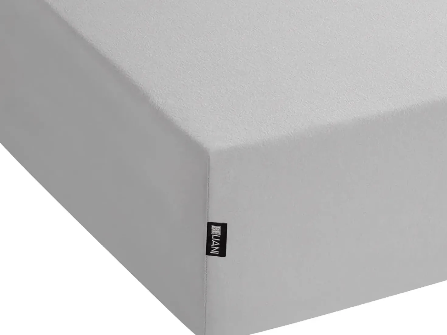 Coprimaterasso elasticizzato HOFUF Cotone 90 x 200 cm Grigio chiaro