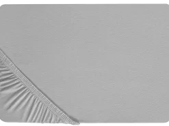 Coprimaterasso elasticizzato HOFUF Cotone 90 x 200 cm Grigio chiaro