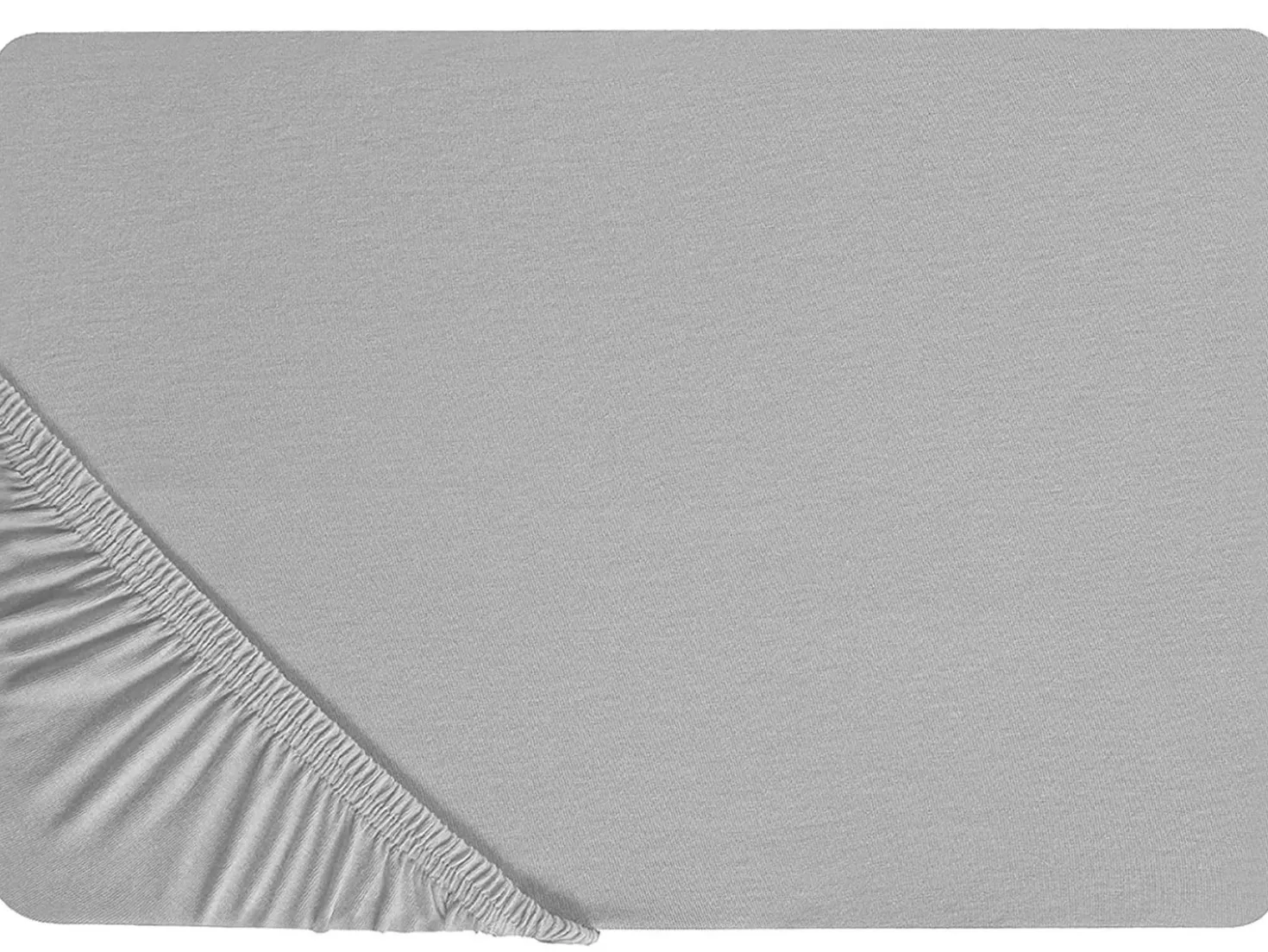 Coprimaterasso elasticizzato HOFUF Cotone 90 x 200 cm Grigio chiaro